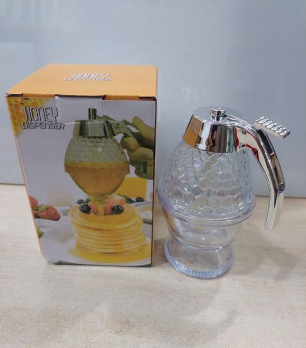 Honey Dispenser Juice Syrup Pot Jar For Kitchen Bee Drip Storage 200ml